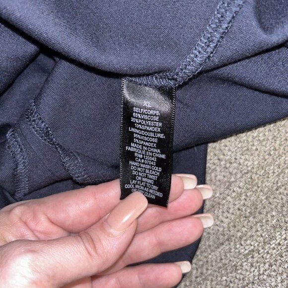 Felicity & Coco Jenny Navy Blue Sleeveless High Neck Halter Bodycon Dress XL - Picture 9 of 11